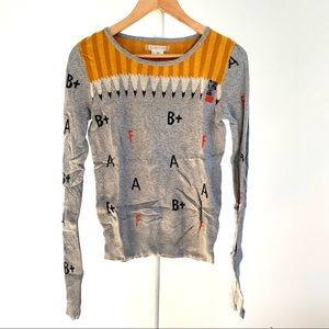 Urban Outfitters Cooperative Pencil Grades Sweater